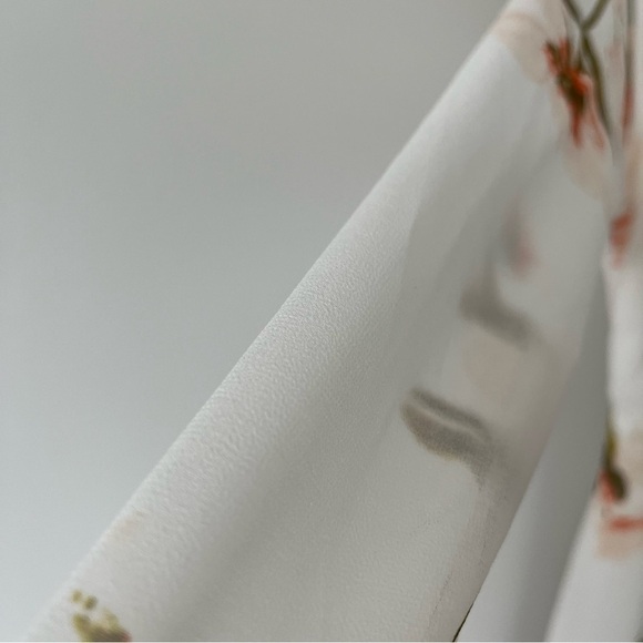 Wilfred by Aritzia Louise Wrap Dress - Floral Ruffle Mini - Size Small - Picture 7 of 7